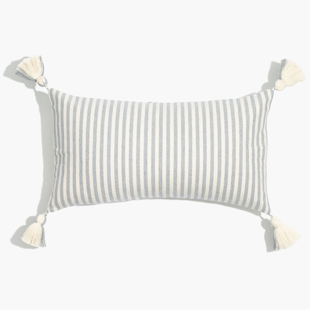 Madewell x The Denim Project Striped Pillow